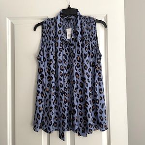 Ann Taylor Leopard Print Blouse